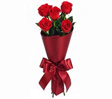 Букет 5 Красных роз Эдлесс Лав в Стрелке Краснодарского края