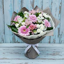 Букет цветов из:  Герберы, Альстромерии и Хризантемы #REPLACE_PRED# Стрелке Краснодарского края