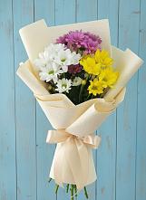 Букет цветов из:  Хризантемы в Стрелке Краснодарского края