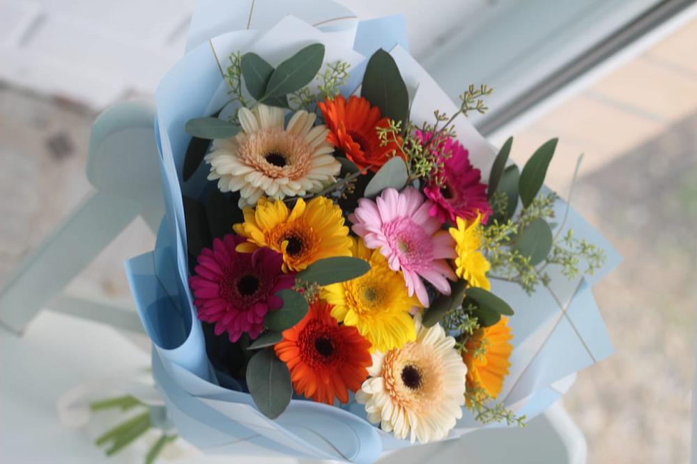 Букет цветов из: Герберы в Стрелке Краснодарского края