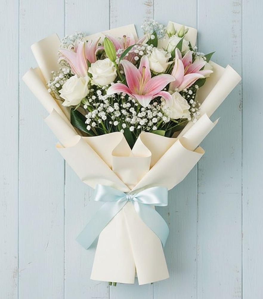 Букет цветов из: Лилии в Стрелке Краснодарского края