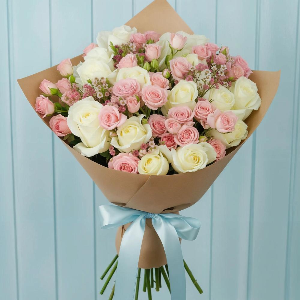 Букет цветов из: Розы в Стрелке Краснодарского края