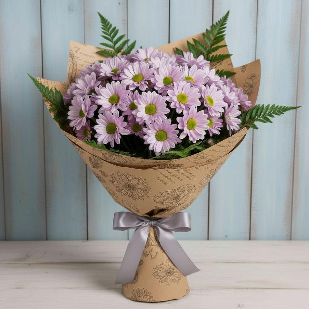 Букет цветов из: Хризантемы в Стрелке Краснодарского края