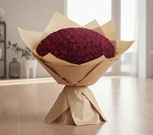 Букет 101 Красная роза в Стрелке Краснодарского края