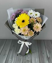 Букет цветов из:  Розы, Герберы и Хризантемы #REPLACE_PRED# Стрелке Краснодарского края