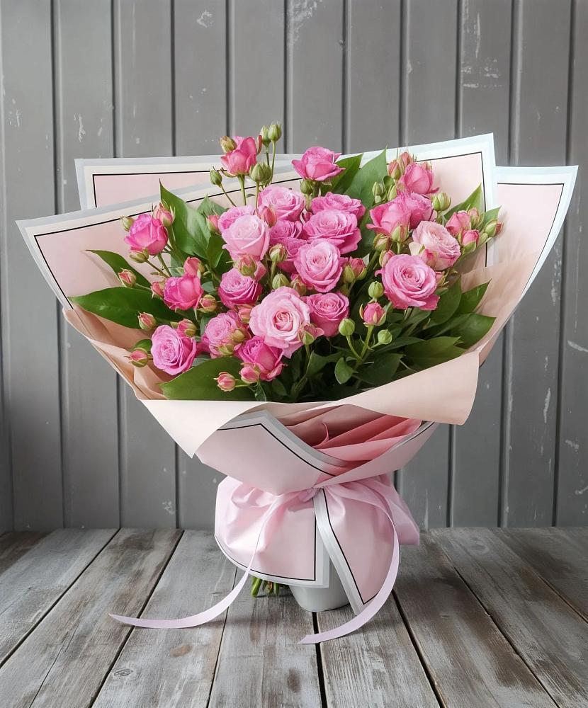 Букет Розовый кустик в Стрелке Краснодарского края