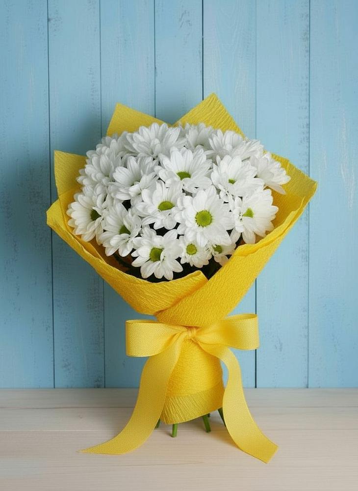 Букет цветов из: Хризантемы в Стрелке Краснодарского края