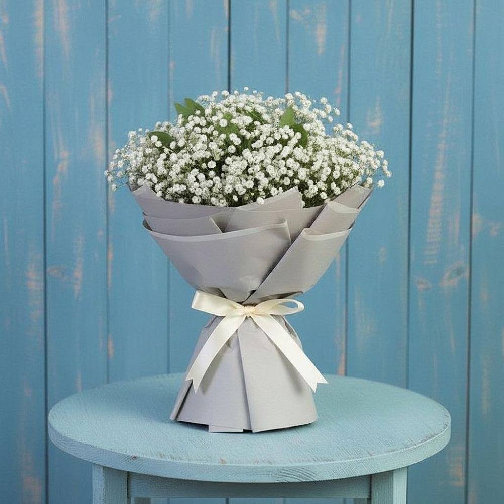 Букет цветов из: Гипсофила в Стрелке Краснодарского края