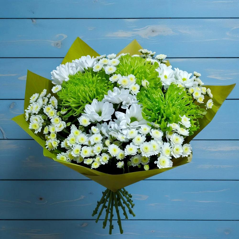Букет цветов из: Хризантемы в Стрелке Краснодарского края