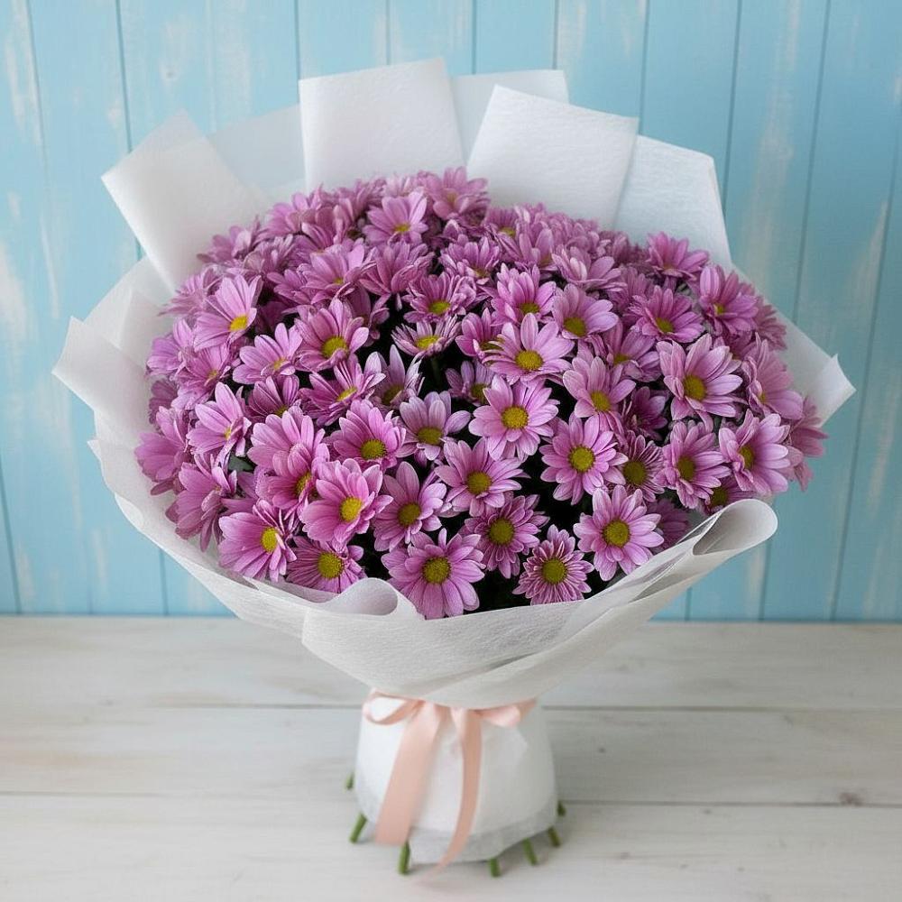 Букет цветов из: Хризантемы в Стрелке Краснодарского края