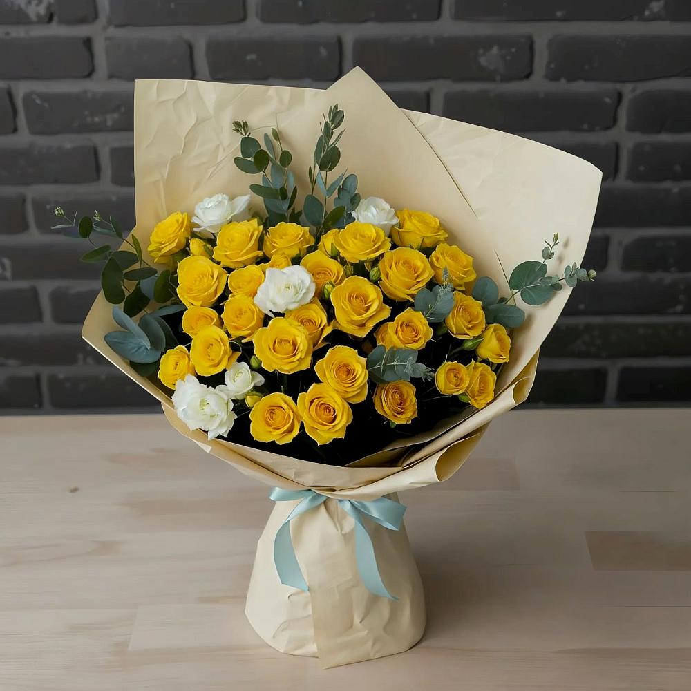 Букет цветов из: Розы в Стрелке Краснодарского края