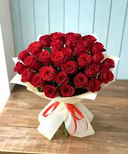 Букет 29 Красных роз в Стрелке Краснодарского края