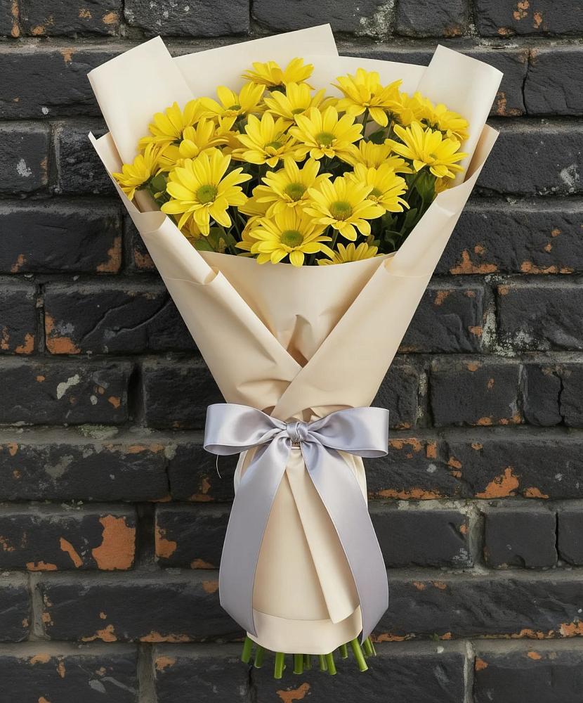 Букет цветов из: Хризантемы в Стрелке Краснодарского края