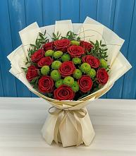 Букет цветов из:  Розы и Хризантемы #REPLACE_PRED# Стрелке Краснодарского края