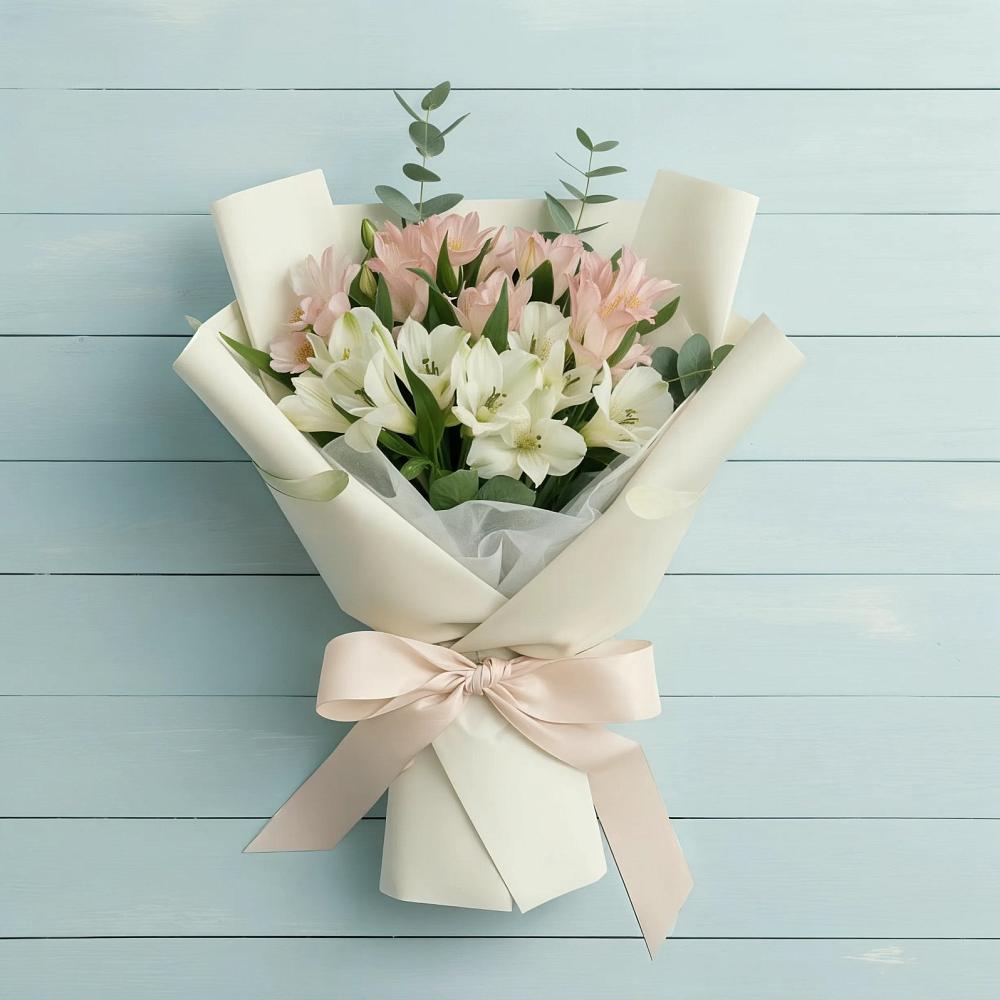 Букет цветов из: Альстромерии в Стрелке Краснодарского края