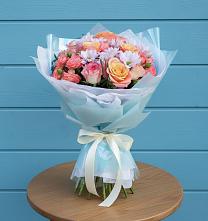 Букет цветов из:  Хризантемы и Розы #REPLACE_PRED# Стрелке Краснодарского края